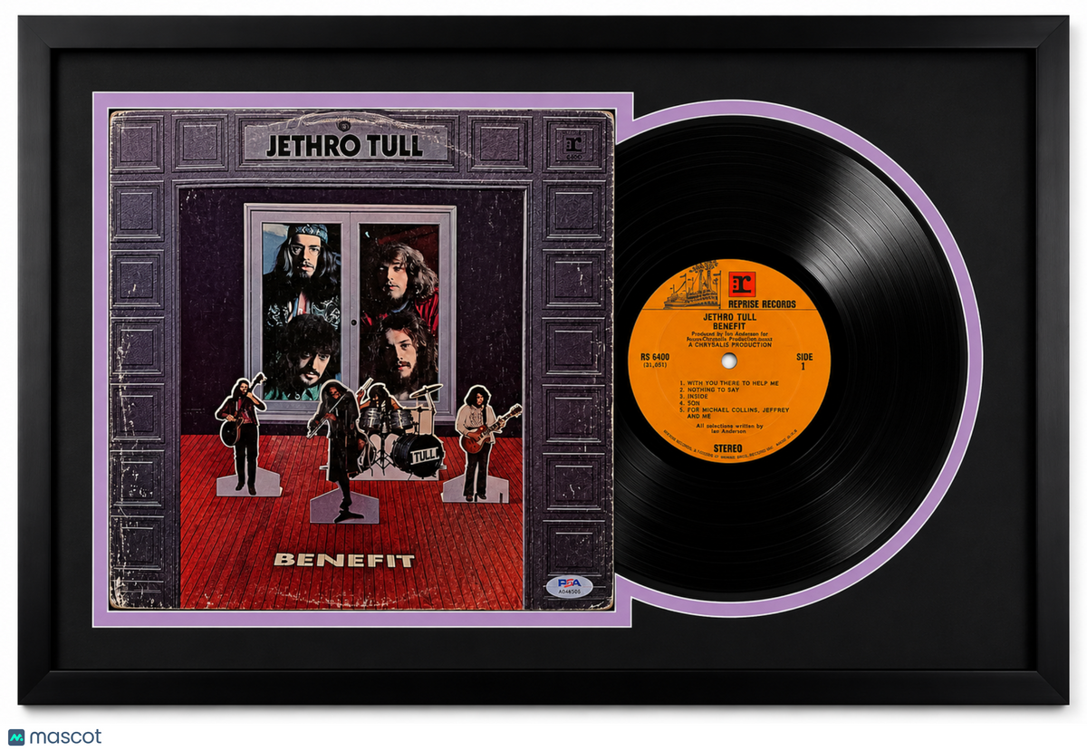 Martin Barre Signed Benefit Framed Vinyl PSA Album Auth