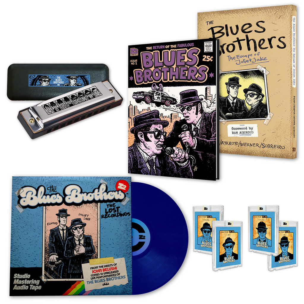 The Blues Brothers - The Escape of Joliet Jake - Signed by Dan Aykroyd (Platinum Edition) Graphic Novel & Vinyl Record