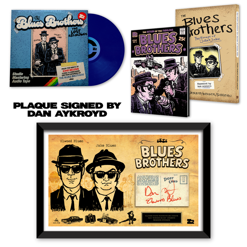 The Blues Brothers - The Escape of Joliet Jake - Signed by Dan Aykroyd (Platinum Edition) Graphic Novel & Vinyl Record