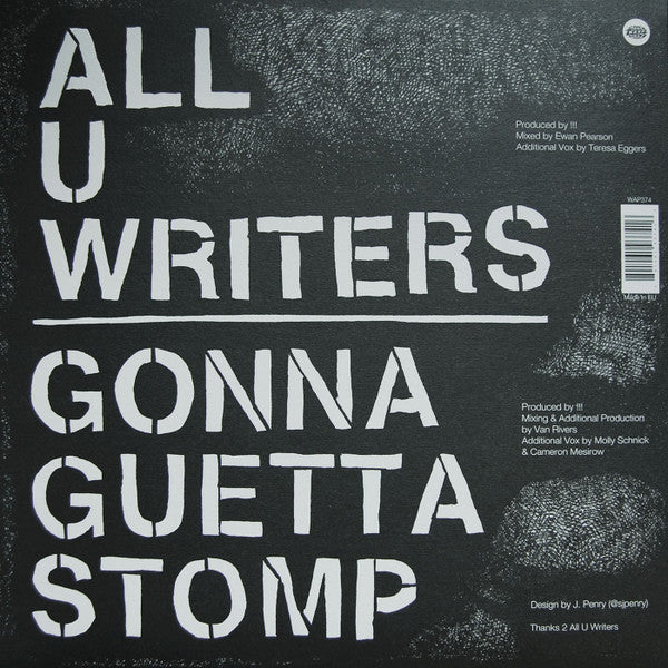 All U Writers / Gonna Guetta Stomp (VINYL 12") | Mint (M) Mint (M)