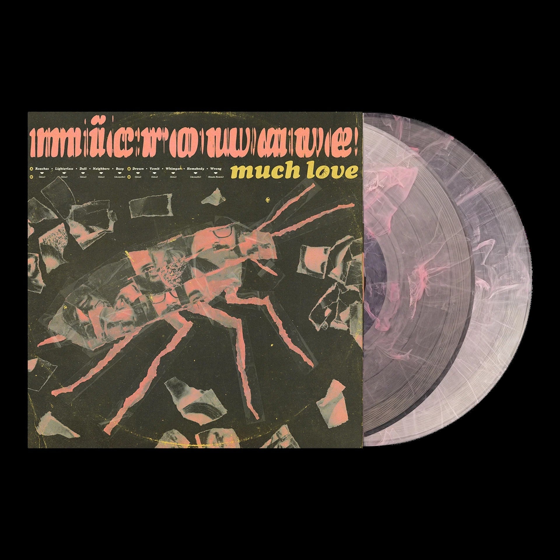 Microwave - Much Love (2x Clear Pink Swirl Vinyl) | Mint (M) Mint (M)