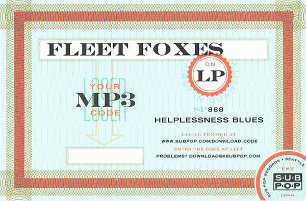 Fleet Foxes - Helplessness Blues (2x VINYL) *SEAM SPLITS* | Mint (M) Mint (M)