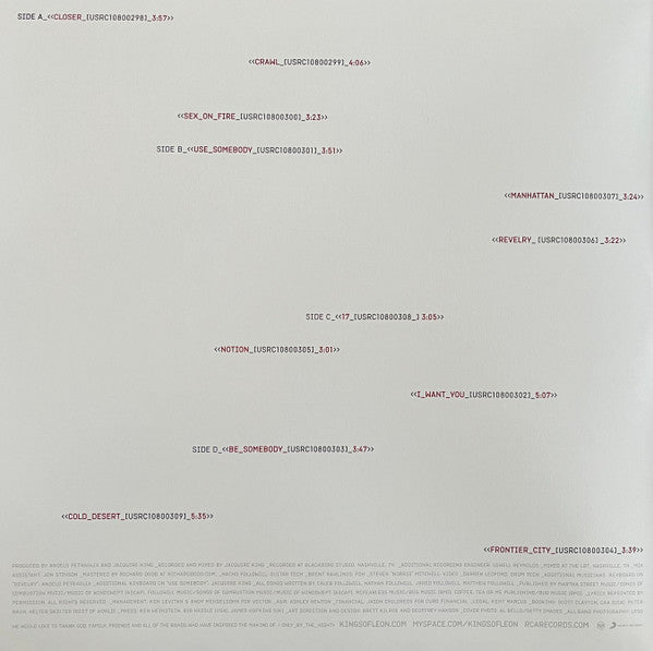 Kings Of Leon - Only By The Night (IMPORT / 180g VINYL) | Mint (M) Mint (M)
