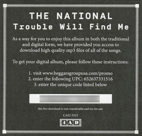 The National - Trouble Will Find Me | Mint (M) Mint (M)