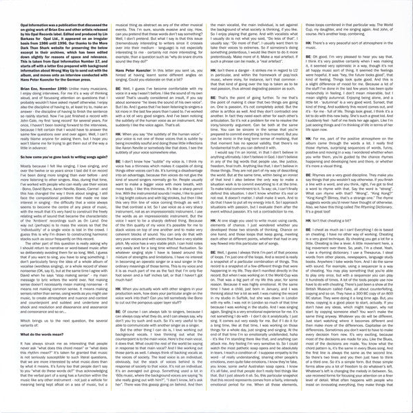 Brian Eno & John Cale - Wrong Way Up (30th Anniversary) | Mint (M) Mint (M)