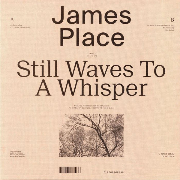 James Place Still Waves To A Whisper LP Mint (M) Mint (M)