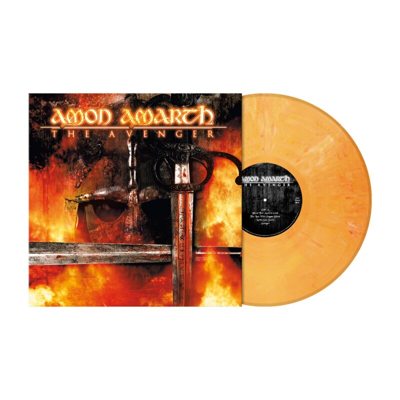 Amon Amarth - The Avenger (Limited Edition, Pastel Orange Marble) [Import] Vinyl Record