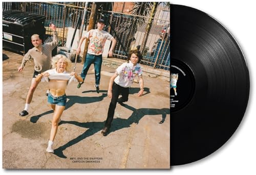 Amyl And The Sniffers - Cartoon Darkness [Cartoon Black Edition] [Explicit Content] (Poster) Vinyl Record