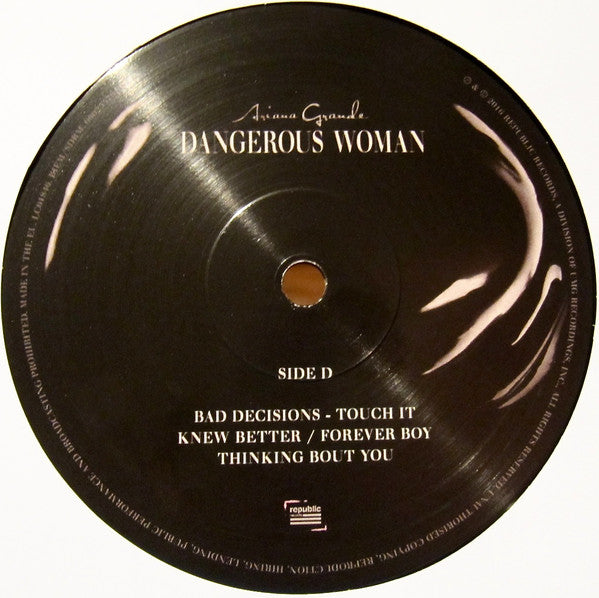 Ariana Grande Dangerous Woman Republic Records 2xLP, Album, Gat Mint (M) Mint (M)