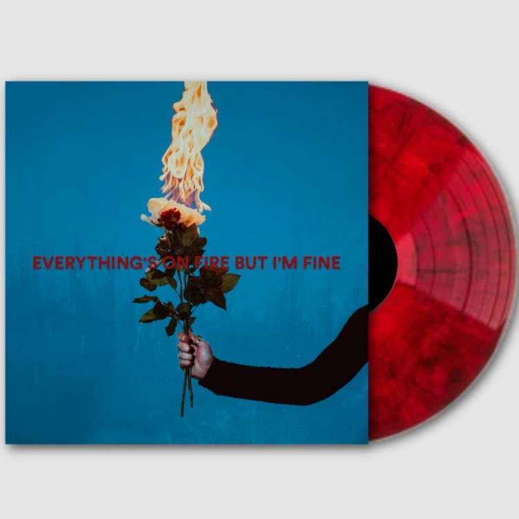 As December Falls - Everything's On Fire But I'm Fine [Explicit Content] (Red Marble Colored Vinyl) |