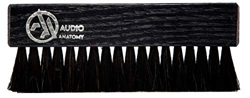 OAK WOOD BRUSH BLACK WITH ANTISTATIC GOAT AND NYLON FIBER - DELUXE (DRY & WET CLEANING) [Vinyl Accessories]