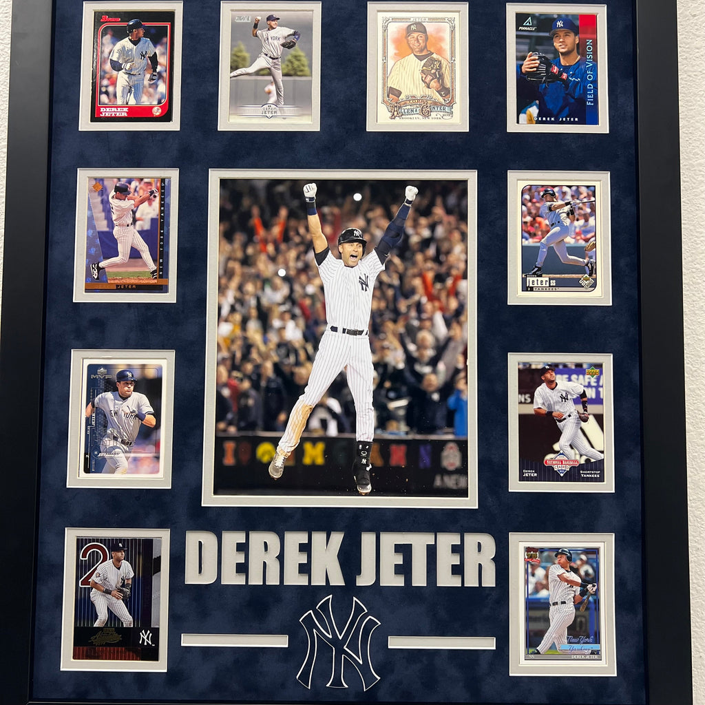 Derek Jeter 10-Card Custom Display Frame New York Yankees