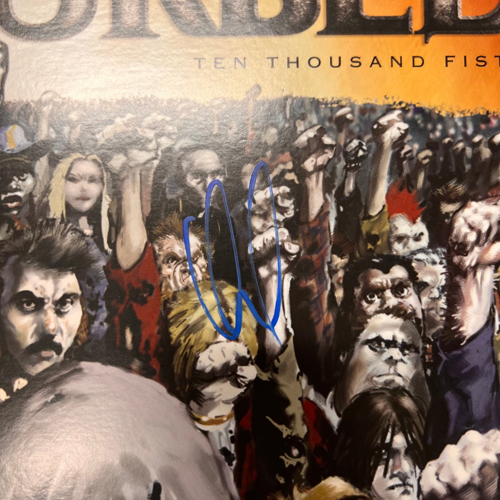 David Draiman of Disturbed Signed Ten Thousand Fists Vinyl Album PSA Autographed