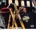 Yaxel Lendeborg Michigan Wolverines Signed Basketball 8x10 Photo PSA