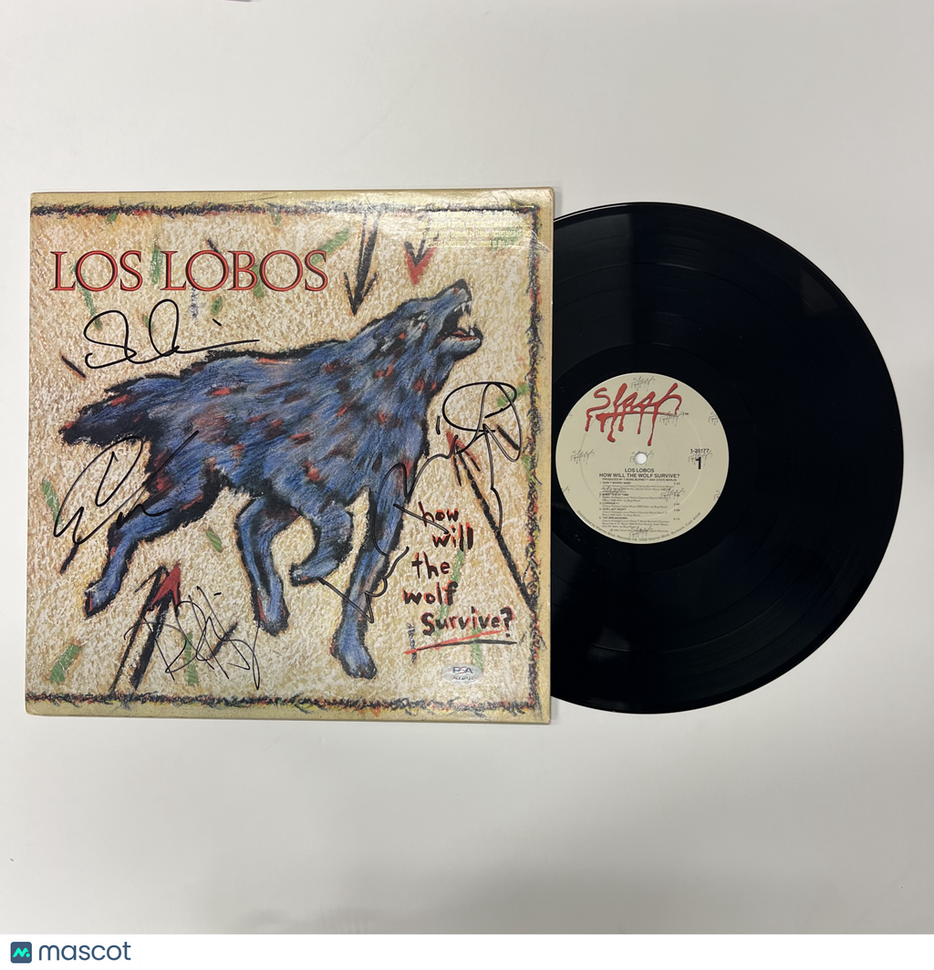 Los Lobos Signed How Will the Wolf Survive Vinyl Album PSA