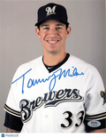 Tommy Milone Milwaukee Brewers Signed 8x10 Photo PSA