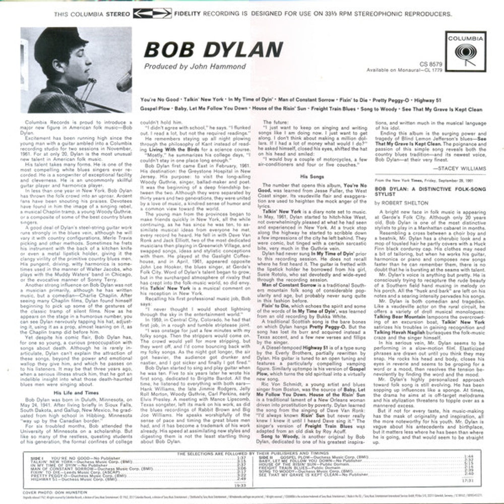 Bob Dylan – Bob Dylan (Import LP Vinyl) Vinyl Record
