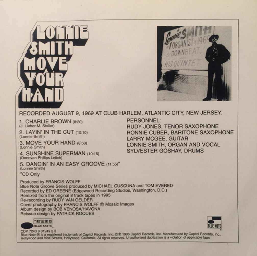 Lonnie Smith – Move Your Hand Music CD