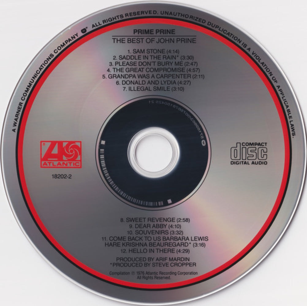 John Prine – Prime Prine Music CD