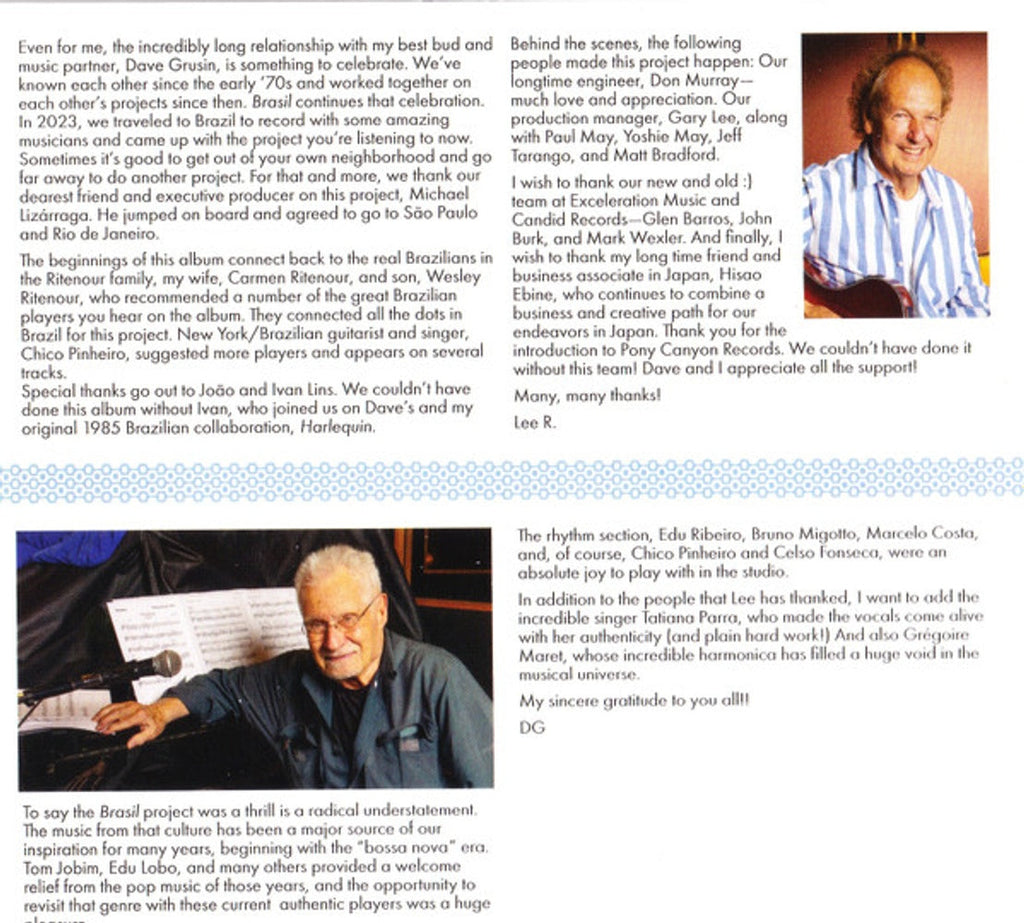 Lee Ritenour & Dave Grusin – Brasil Music CD