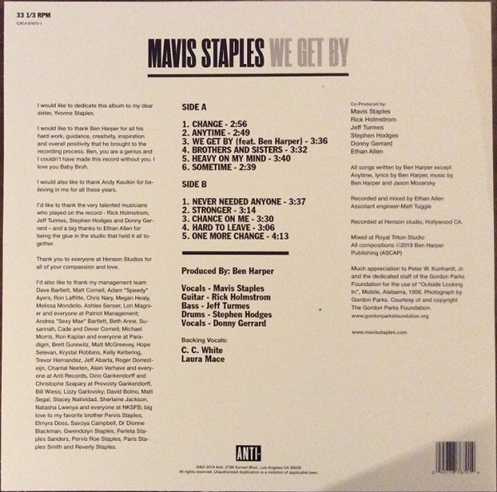 Mavis Staples – We Get By (LP Vinyl) Vinyl Record