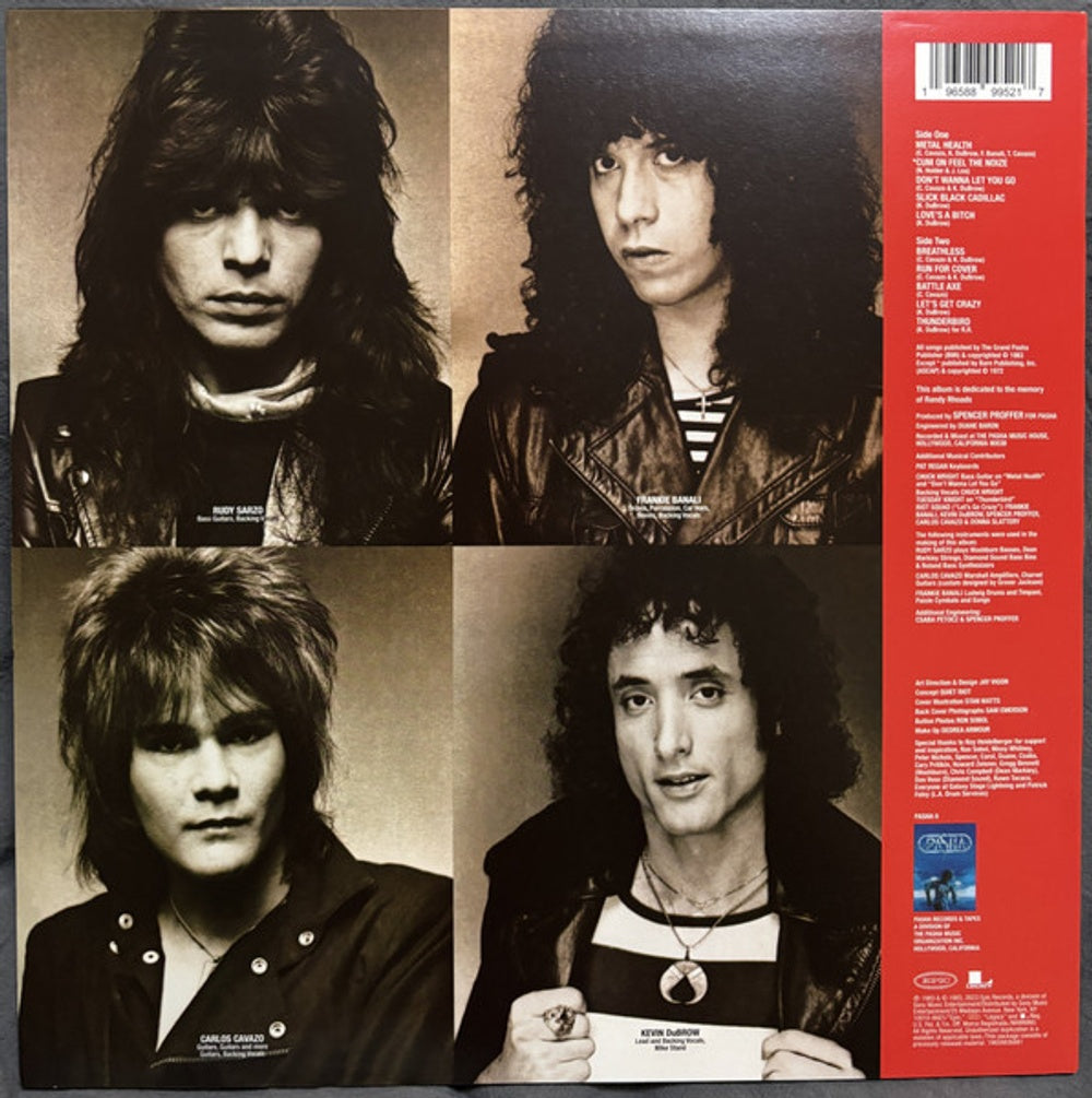 Quiet Riot – Metal Health (LP Vinyl) Vinyl Record