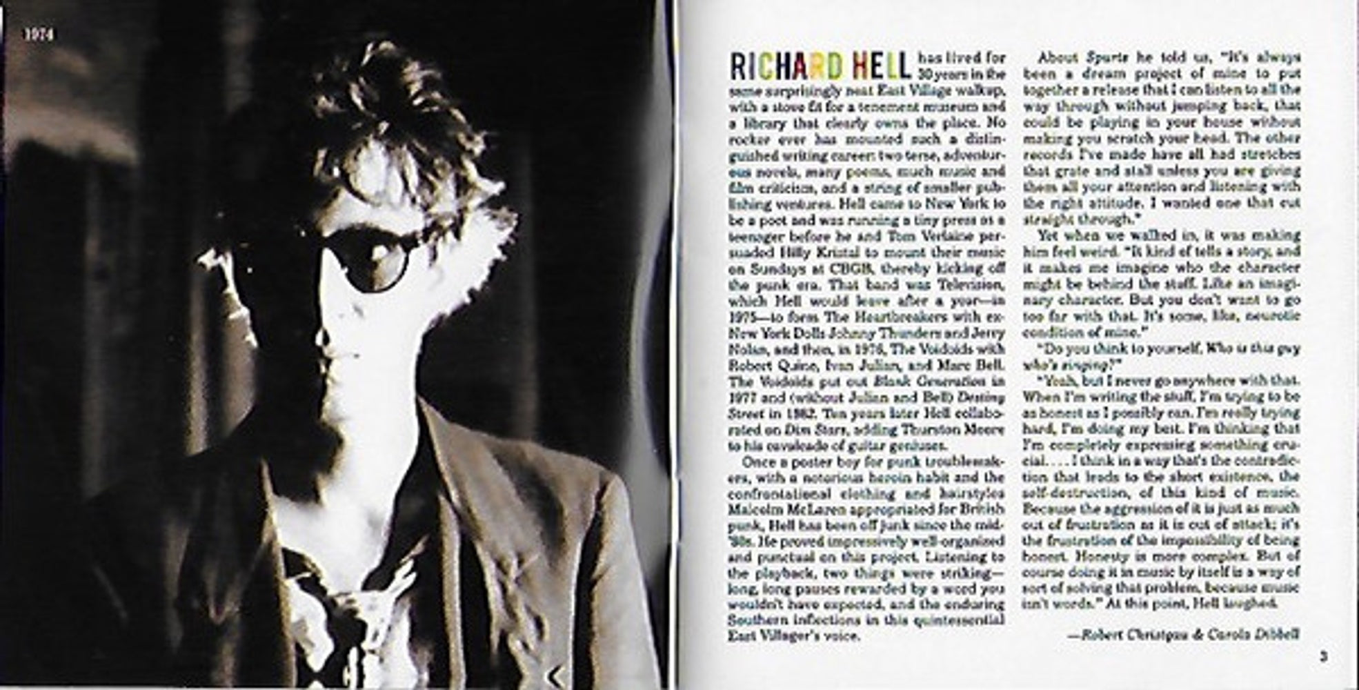 Richard Hell – Spurts: The Richard Hell Story Music CD