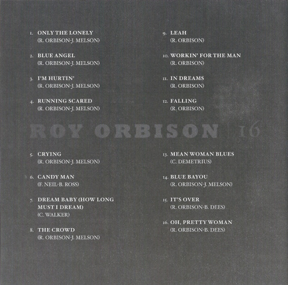 Roy Orbison – 16 Biggest Hits Music CD