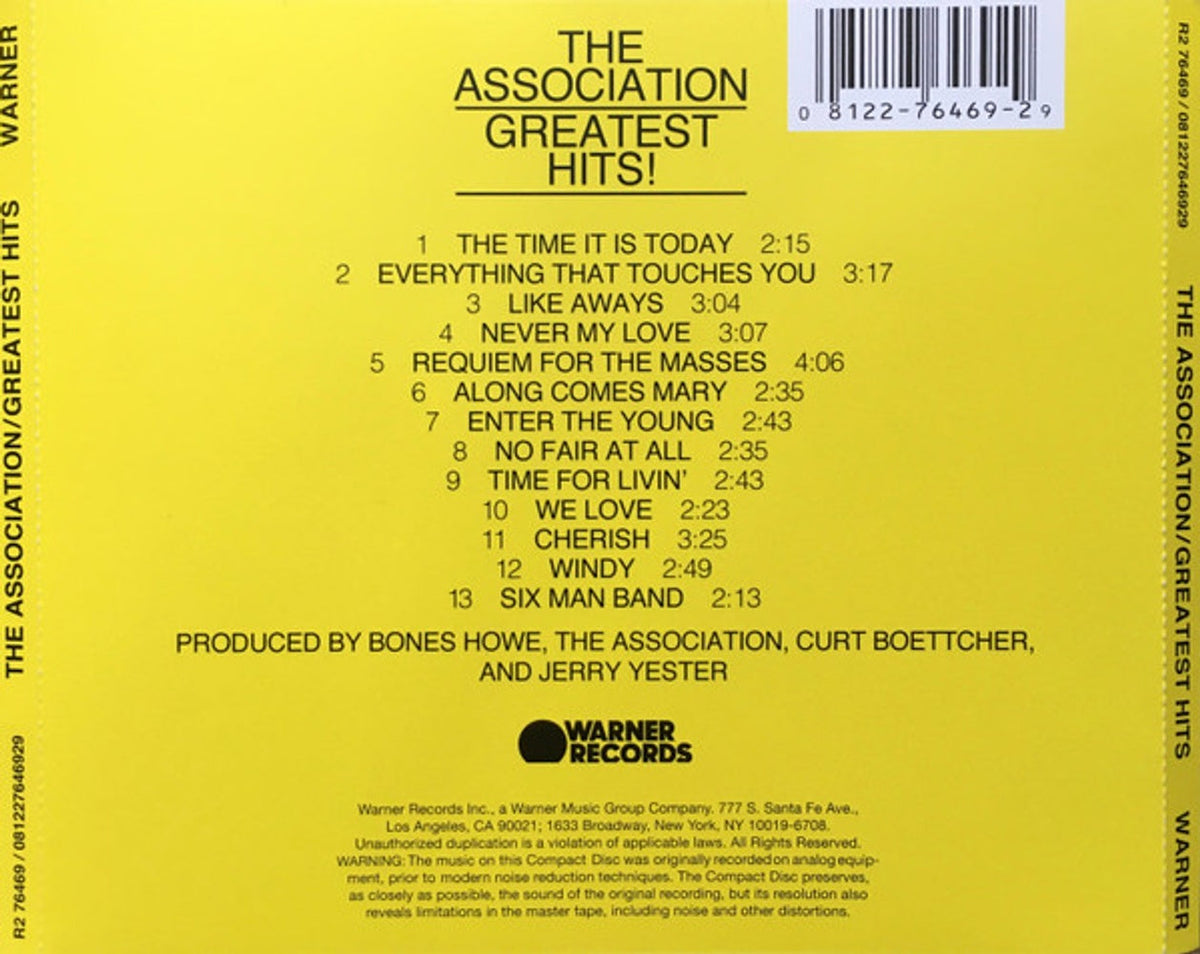 The Association – Greatest Hits Music CD