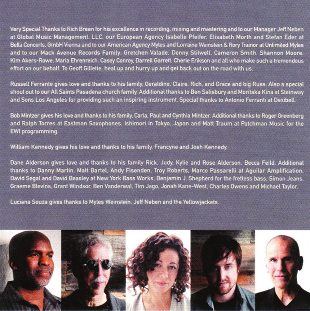 Yellowjackets – Raising Our Voice Music CD