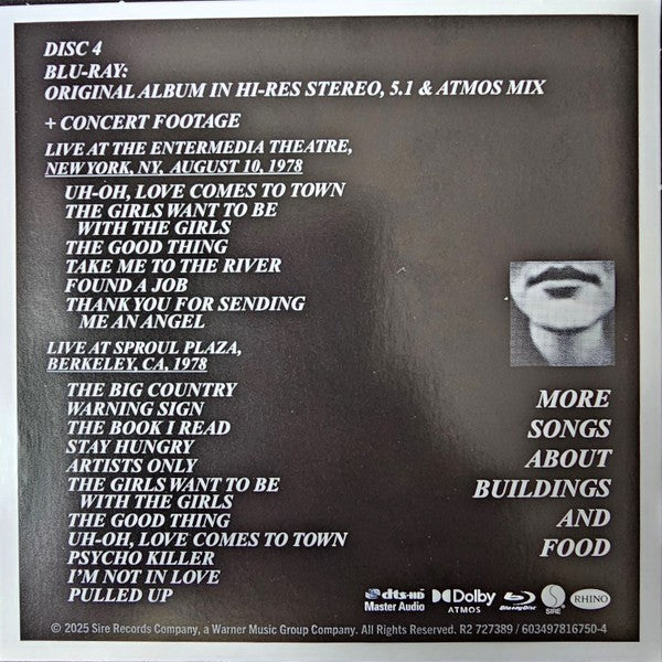 Talking Heads – More Songs About Buildings And Food (3-CD + Blu-ray) Music CD