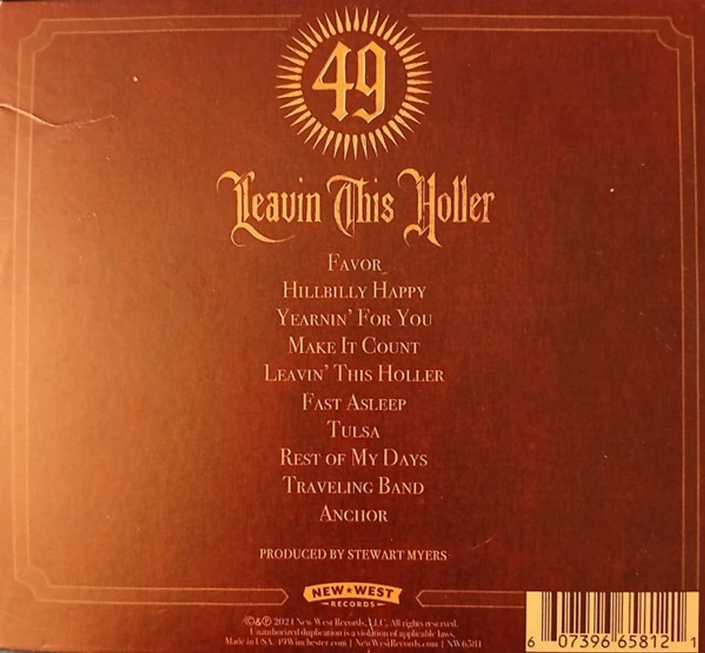 49 Winchester – Leavin' This Holler Music CD