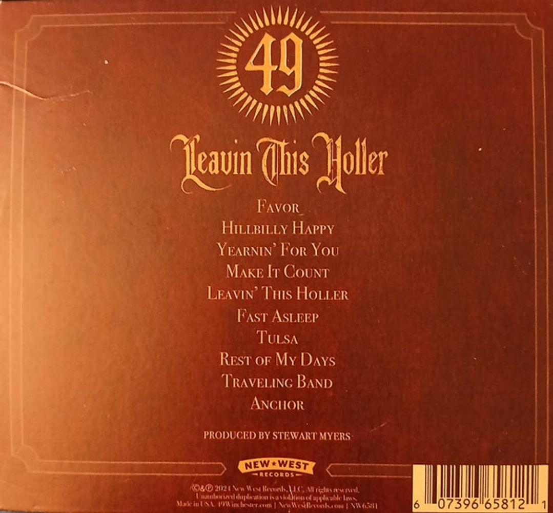 49 Winchester – Leavin' This Holler Music CD
