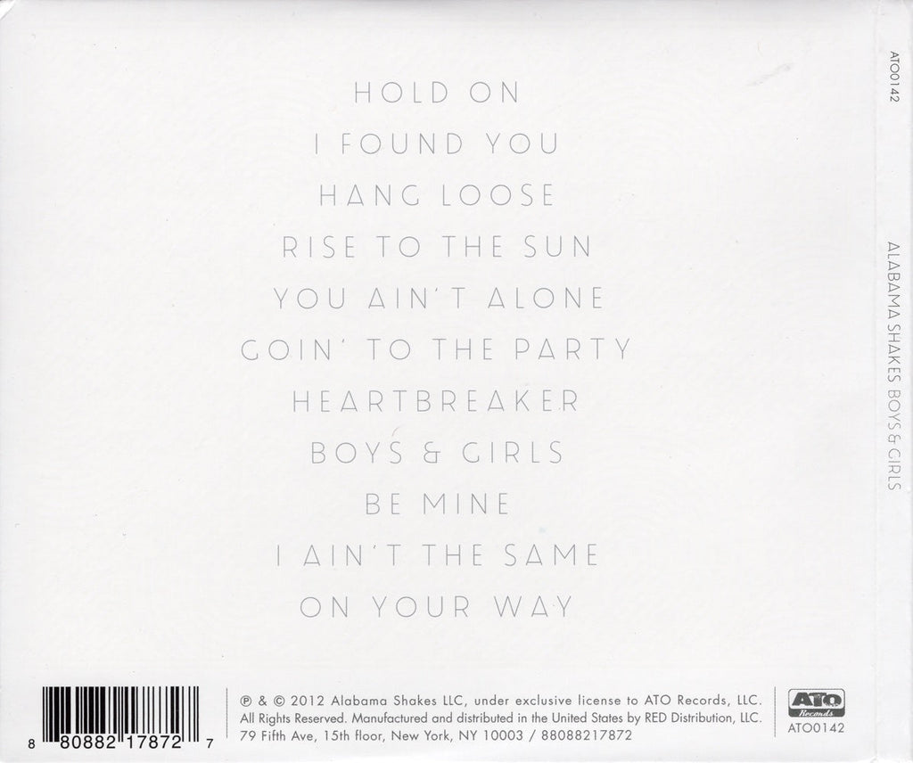 Alabama Shakes – Boys and Girls Music CD
