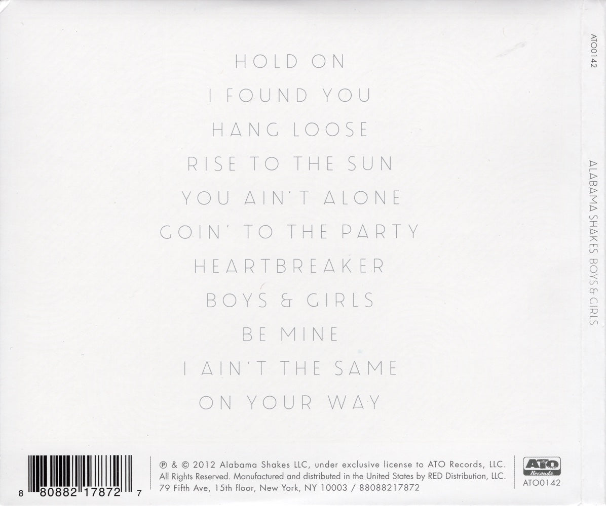 Alabama Shakes – Boys and Girls Music CD