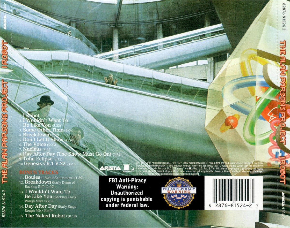 Alan Parsons Project – I Robot Music CD