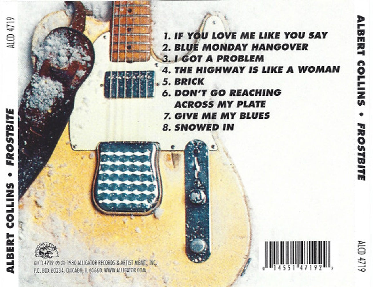 Albert Collins – Frostbite Music CD