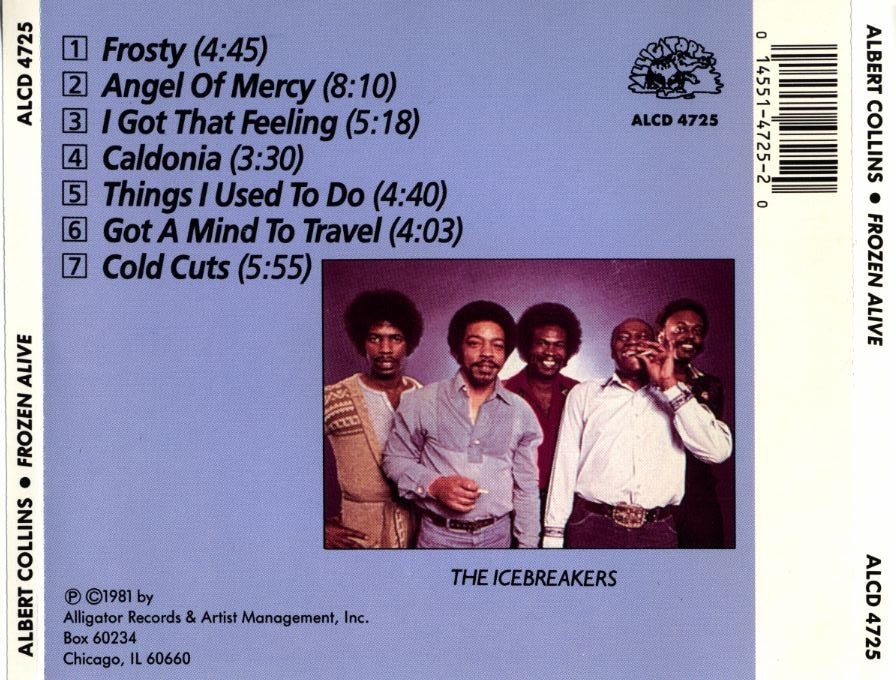 Albert Collins – Frozen Alive Music CD
