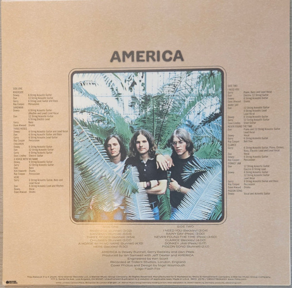 America – America (LP Vinyl) Vinyl Record