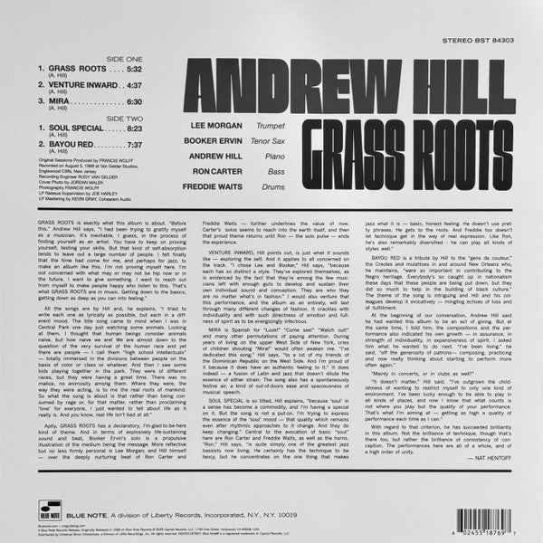 Andrew Hill – Grass Roots (LP Vinyl) Vinyl Record