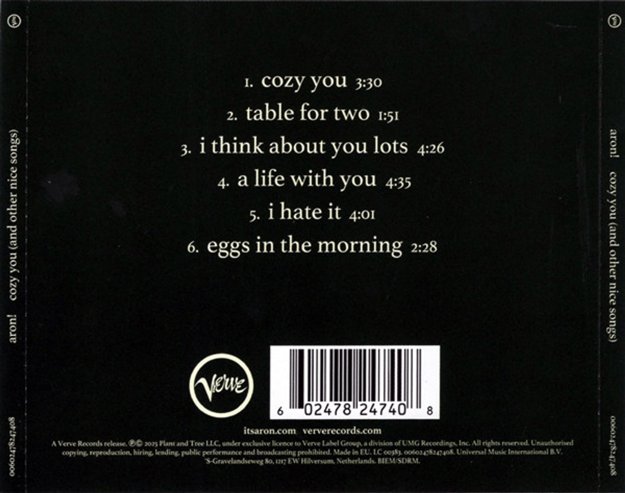 Aron! – cozy you Music CD