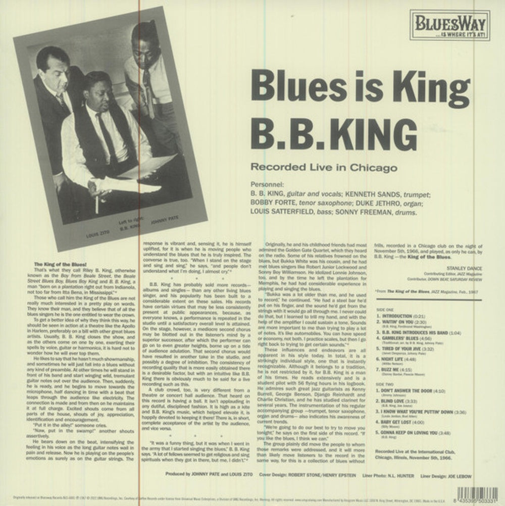 B.B. King – Blues Is King (LP Vinyl) Vinyl Record