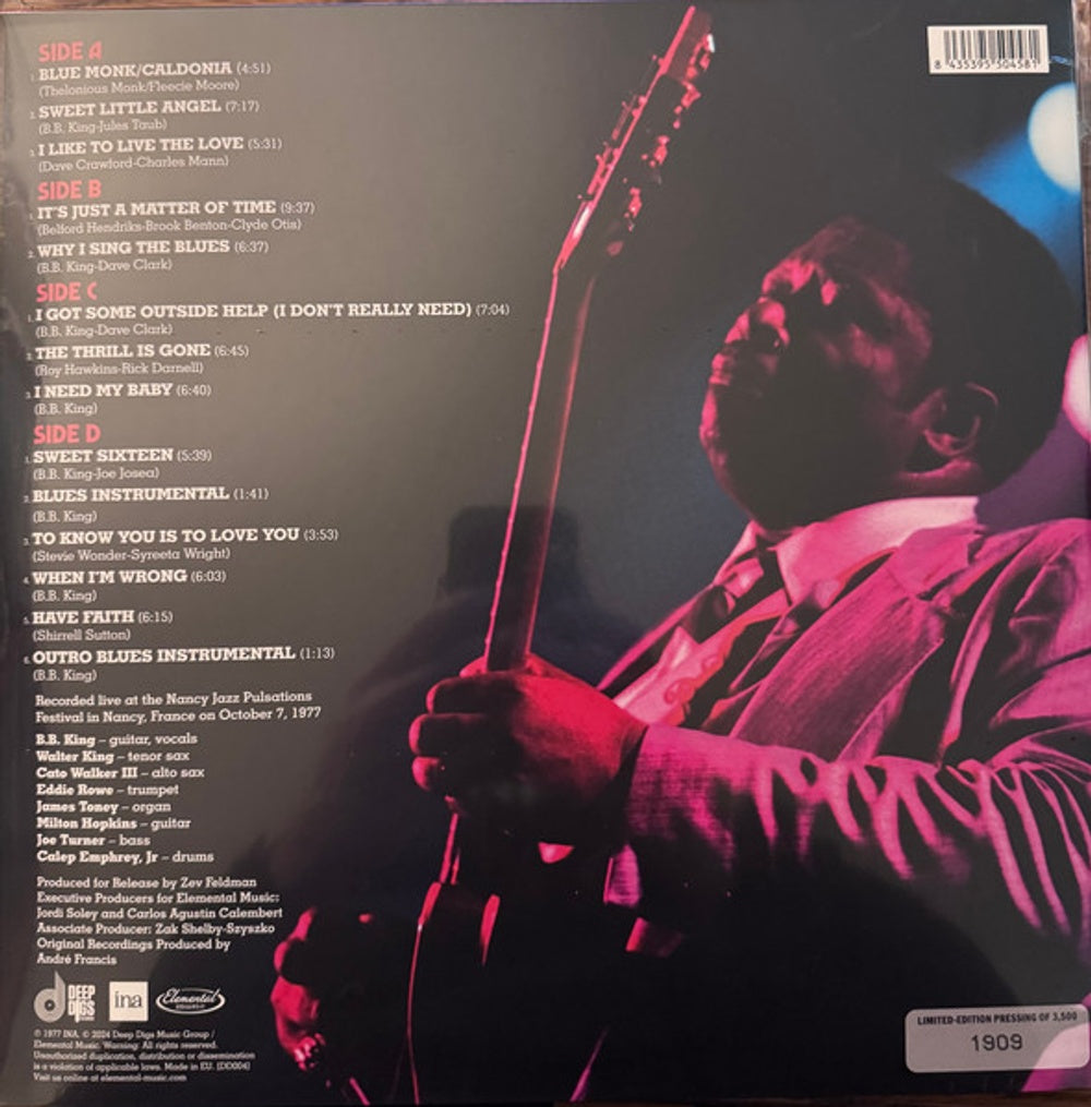 B.B. King – In France: Live at the Nancy Jazz Pulsations Festival (2-LP Vinyl) Vinyl Record
