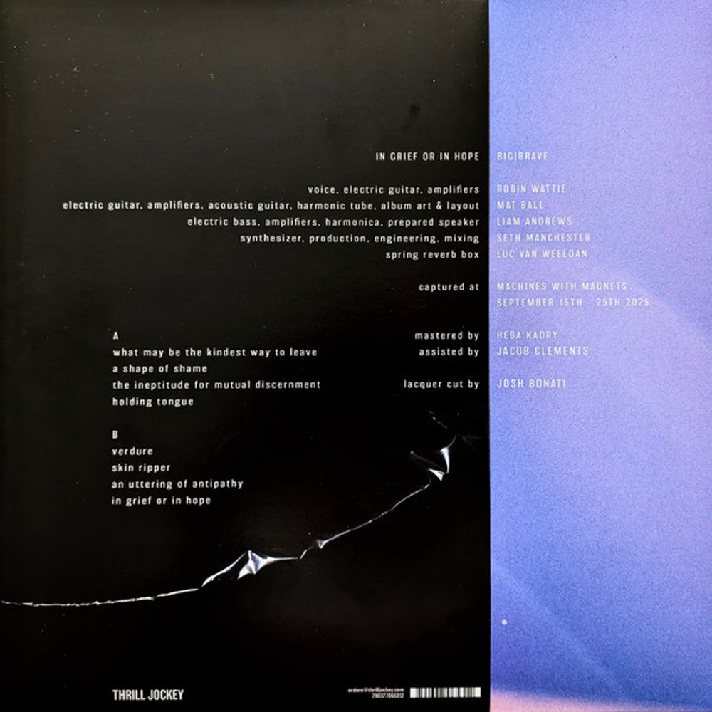 Big / Brave – In Grief Or In Hope (Limited Edition Northern Lights LP Vinyl) Vinyl Record