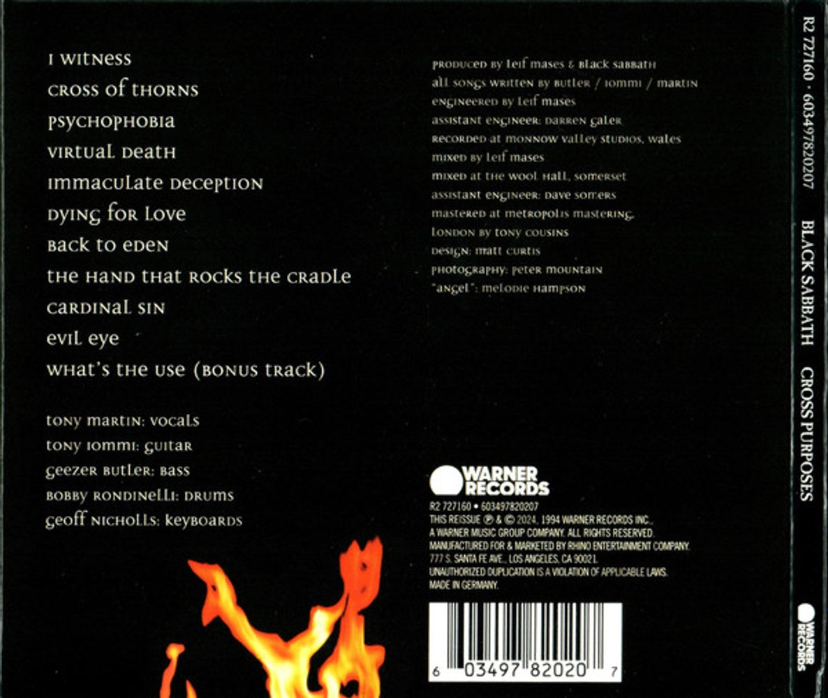 Black Sabbath – Cross Purposes Music CD