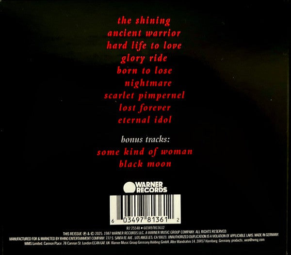 Black Sabbath – Eternal Idol Music CD