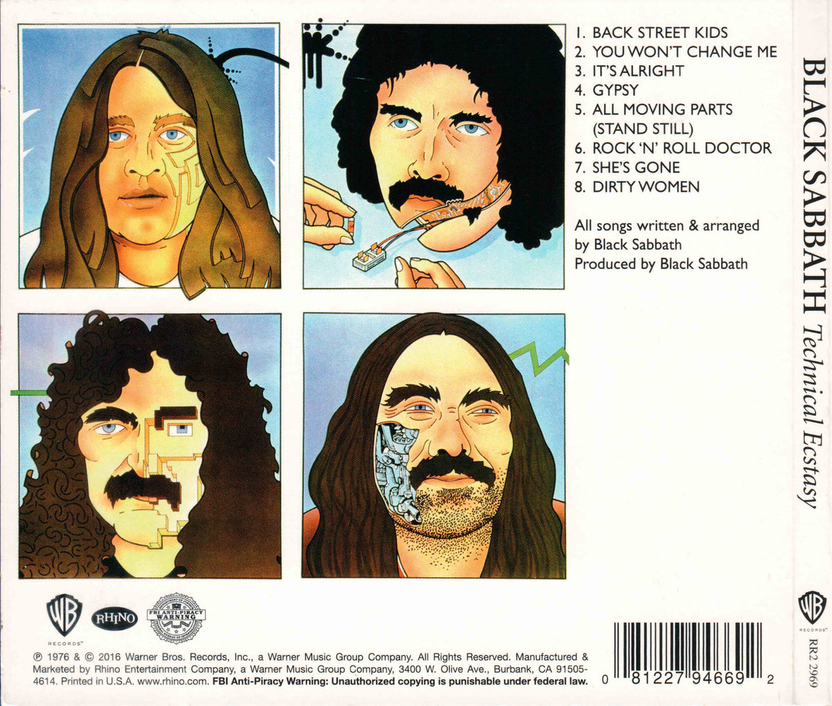 Black Sabbath – Technical Ecstasy Music CD