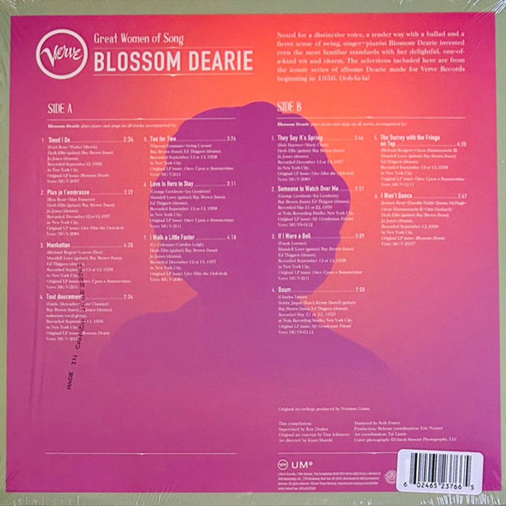 Blossom Dearie – Great Women Of Song (LP Vinyl) Vinyl Record