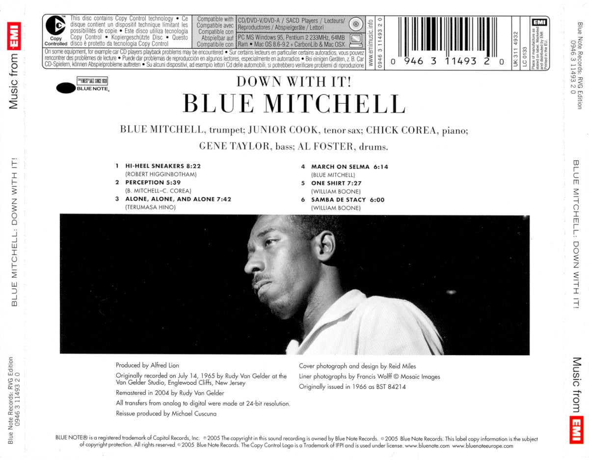 Blue Mitchell – Down With It Music CD