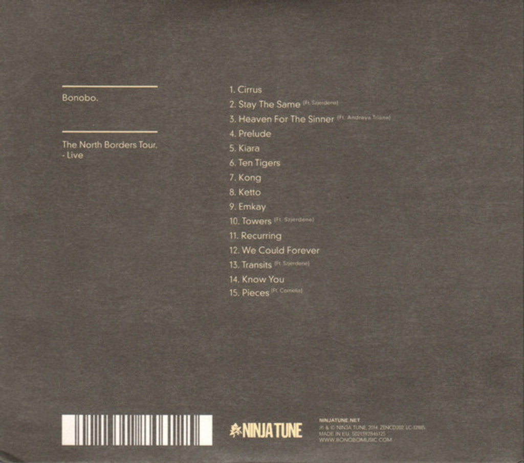 Bonobo – North Borders Tour: Live Music CD